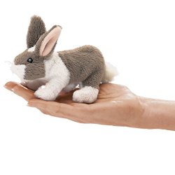Folkmanis Mini Bunny Rabbit Finger Puppet
