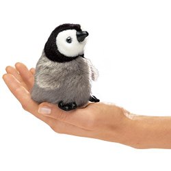 Folkmanis Mini Emperor Penguin Baby Finger Puppet