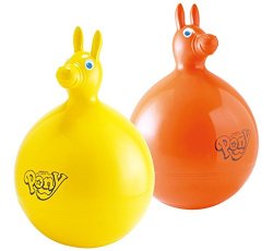Gymnic / Rody 18″ Horse Hop Ball, ONE Assorted of Yellow or Orange