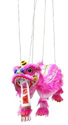 Hot Pink Chinese Lion Dragon Marionette Puppet