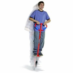 Large Jumparoo Boing! Pogo Stick by Air Kicks, for Riders 90-160 Lbs, RED