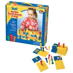 Lauri Toys Number Puzzle Boards & Pegs
