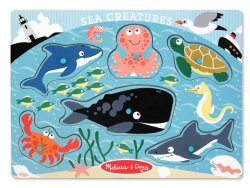 Melissa & Doug Sea Creatures Peg Puzzle