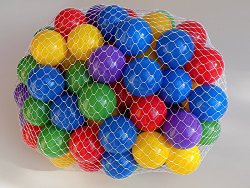 My Balls Pack of 300 pcs True To Size 2.5″ Crush Proof Plastic Balls in 5 Bright Colors – w/ Genuine My Balls Logo, Phthalate Free BPA Free