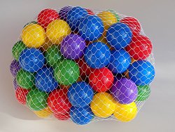 My Balls Pack of 400 pcs True To Size 2.5″ Crush Proof Plastic Balls in 5 Bright Colors – w/ Genuine My Balls Logo, Phthalate Free BPA Free …