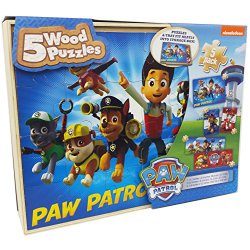 Paw Patrol 5 Wood Puzzles