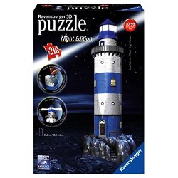 Ravensburger Lighthouse – Night Edition – 3D Puzzle (216-Piece)
