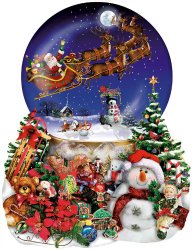 Santa’s Snowy Ride a 1000-Piece Jigsaw Puzzle by Sunsout Inc.