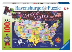 Statemap 100 Piece Puzzle