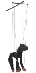 Sunny Toys 16″ Baby Black Horse Marionette