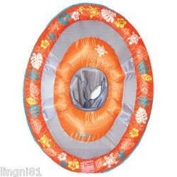 Swimways Baby Spring Float Sun Canopy – Orange with designs