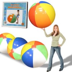 US Toy Inflatable Giant Beach Ball, 48″