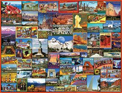 White Mountain Puzzles Best Places In America – 1000 piece Jigsaw Puzzle
