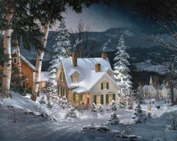 White Mountain Puzzles Friends in Winter – 1000 Piece Jigsaw Puzzle