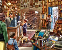White Mountain Puzzles Old Book Store – 1000 Piece Jigsaw Puzzle