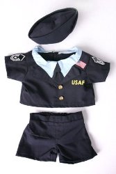 Air Force Uniform Outfit Teddy Bear Clothes Fit 14″ – 18″ Build-a-bear, Vermont Teddy Bears, and Make Your Own Stuffed Animals