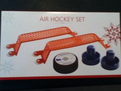 Air Hockey Set, Includes 2 Paddles, 2 Goal Posts, and 1 Puck