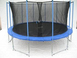 ExacMe 12ft Trampoline w/ Enclosure Net and Ladder All-in-one Combo Set C12