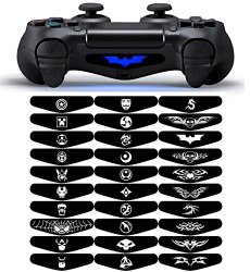 eXtremeRate® Light Bar Decal Stickers Set of 30 Different Pcs for PS4 Playstation 4 Controller – Mix Stickers