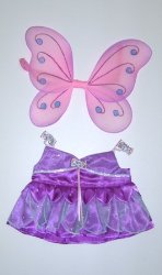 Fairy Butterfly Costume Outfit Teddy Bear Clothes Fit 14″ – 18″ Build-a-bear, Vermont Teddy Bears, and Make Your Own Stuffed Animals