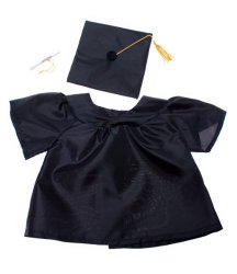 Graduation Gown w/Hat and Scroll Outfit Teddy Bear Clothes Fit 14″ – 18″ Build-A-Bear, Vermont Teddy Bears, and Make Your Own Stuffed Animals