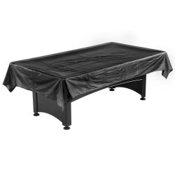 Hathaway Pool Table Billiard Dust Cover, Black, 7-8-Feet