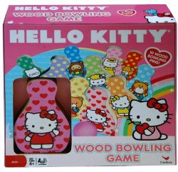 Hello Kitty Wood Bowling Game Set