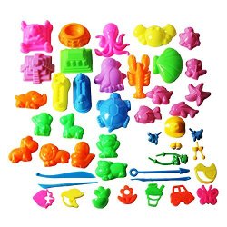 Mukool 46pcs Deluxe Mold Activity Set for Molding Sands