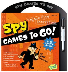 Peaceable Kingdom / Secret Spy Write & Wipe Games to Go! Activity Book