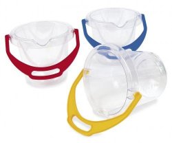 Phthalate and PVC Free Clear Sand Bucket (Assorted Colors)