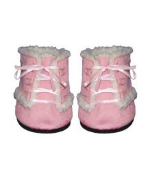 Pink Furry Boots Teddy Bear Clothes Fits Most 14″ – 18″ Build-a-bear, Vermont Teddy Bears, and Make Your Own Stuffed Animals