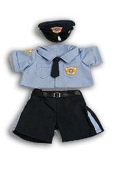Police Uniform Outfit Teddy Bear Clothes Fit 14″ – 18″ Build-a-bear, Vermont Teddy Bears, and Make Your Own Stuffed Animals
