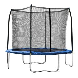 Skywalker Trampolines 10 Ft. Round Trampoline and Enclosoure with Blue Spring Pad