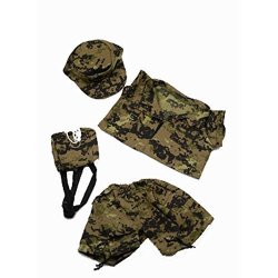 Special Forces Camos Outfit Teddy Bear Clothes Fit 14″ – 18″ Build-a-bear, Vermont Teddy Bears, and Make Your Own Stuffed Animals