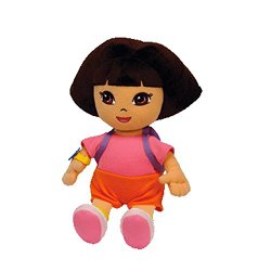 Ty Beanie Baby Dora the Explorer (Styles and Colors may vary)