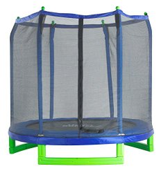 Upper Bounce Indoor/Outdoor Classic Trampoline and Enclosure Set (7-Feet)