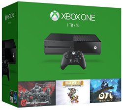 Xbox One 1TB Console – 3 Games Holiday Bundle (Gears of War: Ultimate Edition + Rare Replay + Ori and the Blind Forest)