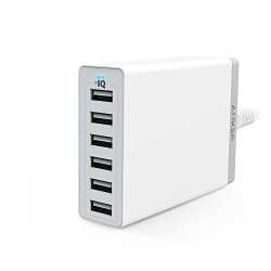 Anker PowerPort 6 (60W 6-Port USB Charging Hub) Multi-Port USB Charger for Apple iPhone 6s / 6 / 6 Plus, iPad Air 2 / mini 3, Samsung Galaxy S6 / S6 Edge / Edge+, Note 5 and More