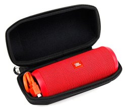 DURAGADGET Premium Quality Hard EVA Case in Black for the NEW JBL Flip3 Wireless Bluetooth Speaker – with Carabiner Clip & Durable Carry Handle