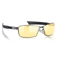 Gunnar Optiks VAY-00101Z Vayper Full Rim Advanced Video Gaming Glasses with Headset Compatibility and Amber Lens Tint, Onyx Frame Finish