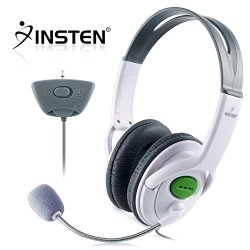 Insten® Headset Headphone with Mic Compatible with Xbox 360 Wireless Controller