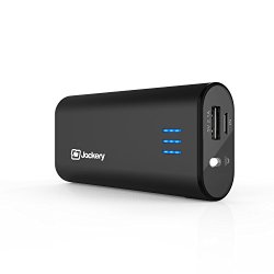 Jackery Bar External Battery Charger – Portable Charger and Power Bank for iPhone 6s, 6s Plus, 6 Plus, 5, iPad Air, iPad Pro, Samsung Galaxy S6, S5 & Other Smart Devices – 6,000 mAh (Black)