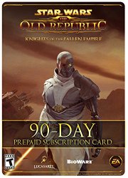 Star Wars: The Old Republic – 90 Day Prepaid Subscription Game Time Card [Online Game Code]