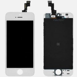 White Retina LCD Touch Screen Digitizer Glass Replacement Full Assembly for iPhone 5S