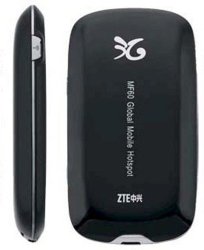 ZTE MF60 21 Mbps Mobile WiFi Hotspot (3G worldwide, 3G AT&T and T-Mobile in the USA)