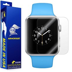 ArmorSuit MilitaryShield – Apple Watch 38mm Screen Protector [Full Screen Coverage] [2-Pack] Anti-Bubble Ultra HD Shield with Lifetime Replacements