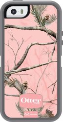 iPhone 5S Case- OtterBox Defender Case for iPhone 5/5S- Realtree Camo/Pink (Retail Packaging)(Works with TouchID)
