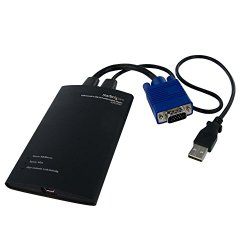 KVM Console to USB 2.0 Portable Laptop Crash Cart Adapter –  Laptop KVM Server Console Adapter