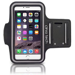 Ohio Tech iPhone Running & Exercise Armband for iPhone 6, 5, 5s, 5c, 4, 4s –  Black