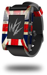Painted Faded and Cracked Union Jack British Flag – Decal Style Skin fits original Pebble Smart Watch (WATCH SOLD SEPARATELY)